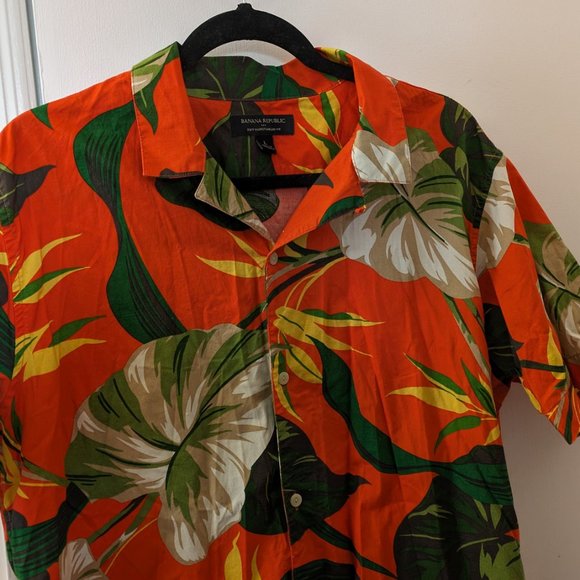 Tropical Print Button Down - Picture 8 of 10